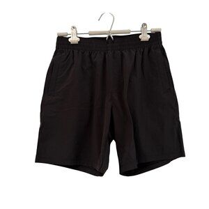 Bear Bottom Black Nylon 7 Inseam Performance Pull On Shorts Mens Size Medium